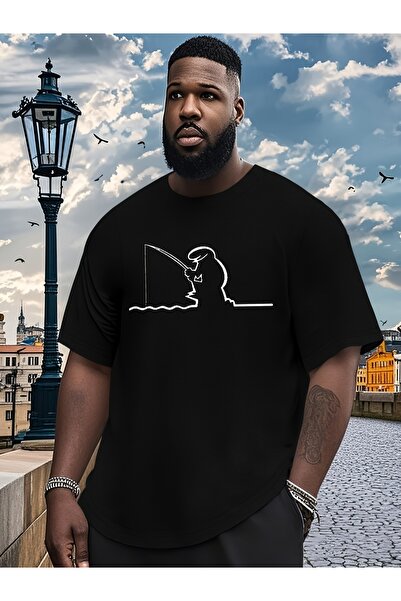 BASEPULSE تي شيرت رجالي من Linework Abstract Line Culture Crinkle