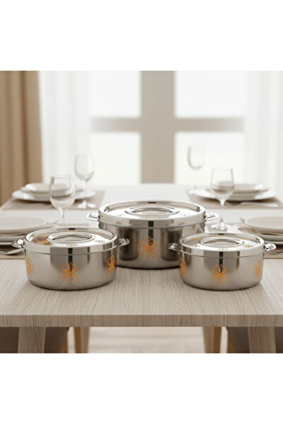 Seagull KSR Hotpot ZARA 3-Piece Set | 1.5L/2.5L/3.5L | Stainless Steel Insulated Casserole
