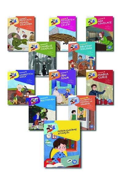 FENOMEN MİNİK AY ÇOCUK - Story Set GÜNEY'İN TARİHE YOLCULUĞU (10 Books + D.S.) (4Th Grade)