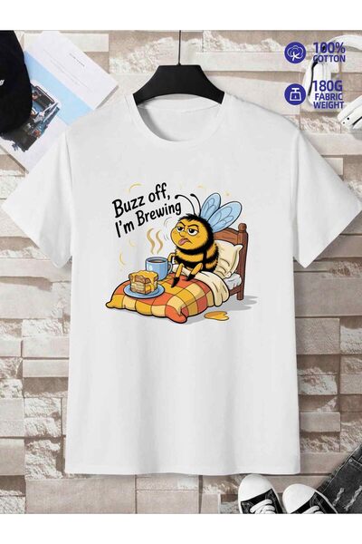 12 Teknoloji تي شيرت رجالي بتصميم مرح وطباعة 'Buzz Off I'm Brewing' مع رسومات...