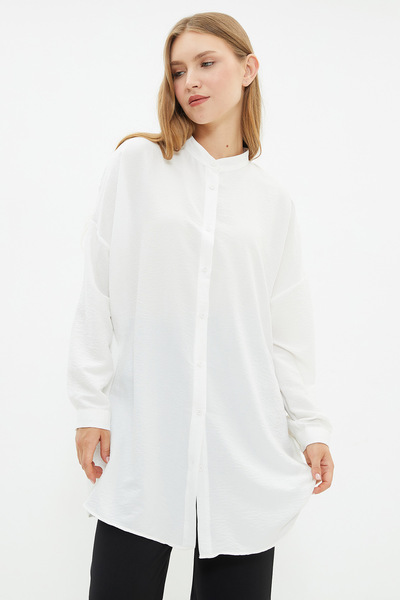 Fulla Moda Fullamodest Basic High Collar Shirt