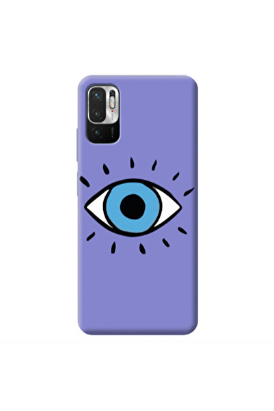 Other Xiaomi Redmi Note 10 Pro 5G Shining Eye Purple Colored Silicone TPU Θήκη