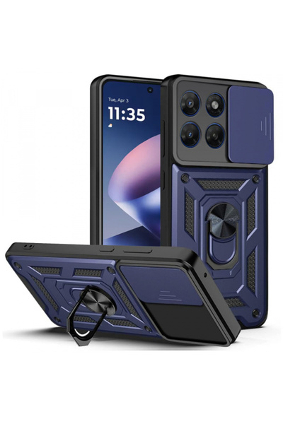 Techsuit Case for Motorola Moto G47 / G37, Techsuit, CamShield, Blue