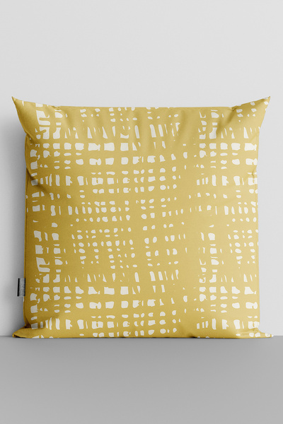 TicaretJet White Spots on Green Background Double Sided Digital Printed Throw...