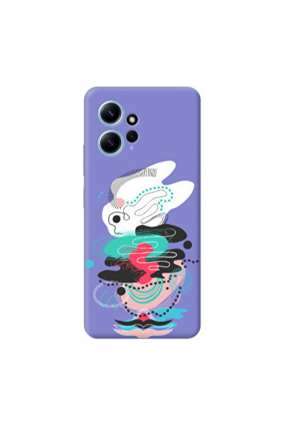 Other Xiaomi Redmi Note 12 4G Abstract 50 Purple Colored Silicone TPU Θήκη