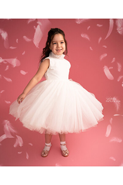 Printesasofy Rochie de fete Fulg de nea