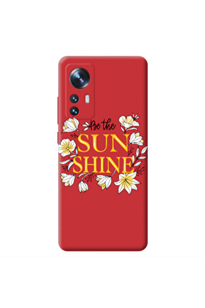 Other Xiaomi Mi 12 Sun Shine Red Colored Silicone TPU Θήκη