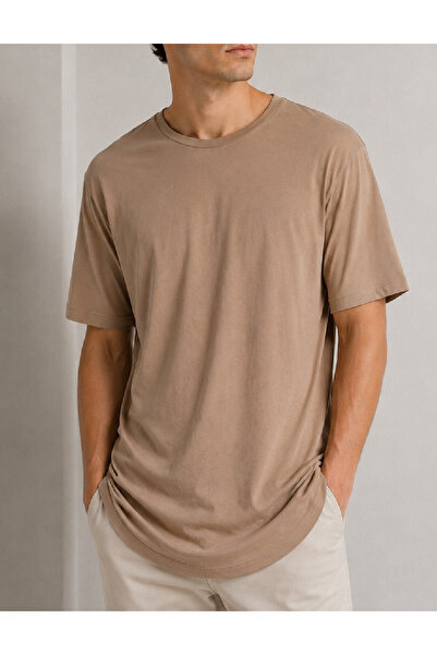 Evendi T-Shirt - Καφέ - Χαλαρή εφαρμογή
