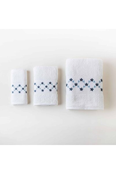 Orange Bed & Bath AVANTI | 100% Cotton Embroidered 3-Piece Towel Set