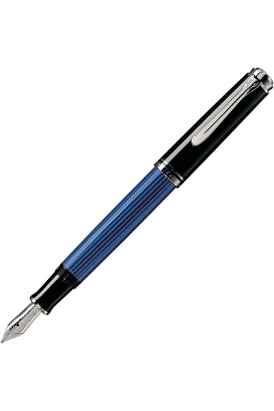 Pelikan قلم حبر M405، أسود وأزرق، متوسط الحجم