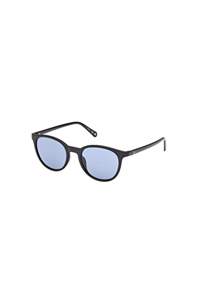 Guess Shiny Black Uv400 Injected Male Sunglasses