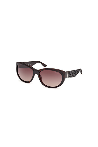 Guess Dark Havana Uv400 Injected Female Sunglasses