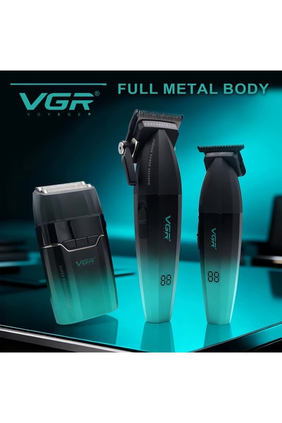VGR 3 IN 1 PROFESYONEL TIRAŞ SETİ METAL GÖVDE UNIDENSHOP GÜVENCESİ İLE