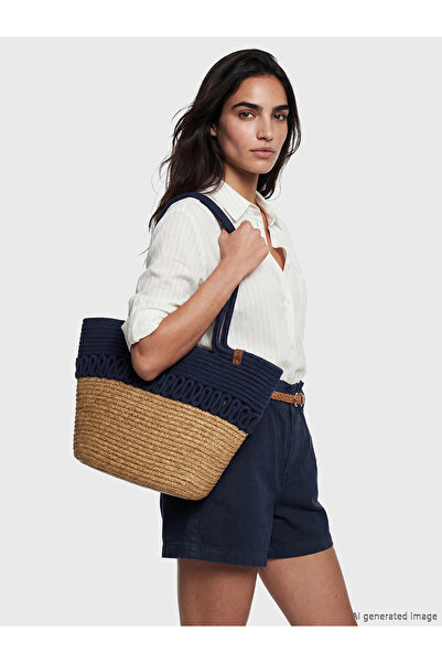 LC Waikiki LCW ACCESSORIES Γυναικεία ψάθινη τσάντα παραλίας