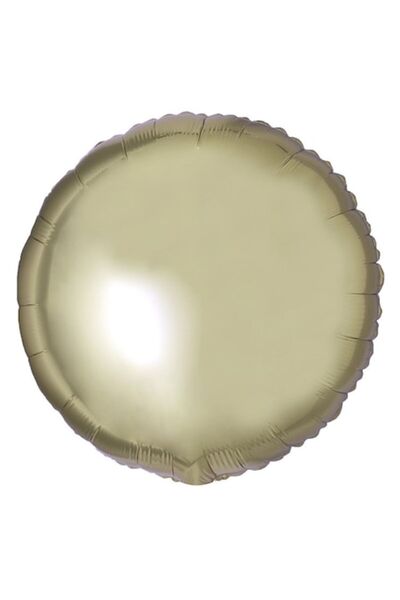 OEM Balon rotund din folie XXL, Alb-Auriu