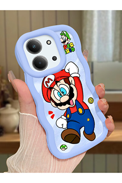 Hontinga Redmi 15C 5G Uyumlu Kılıf kamera koruyucu Mavi Silikon Couple Telefo...
