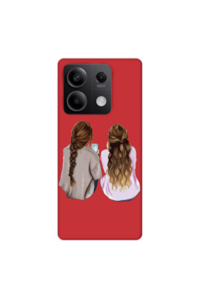 Other Xiaomi Redmi Note 13Pro 5G Friends Red Colored Silicone TPU Θήκη