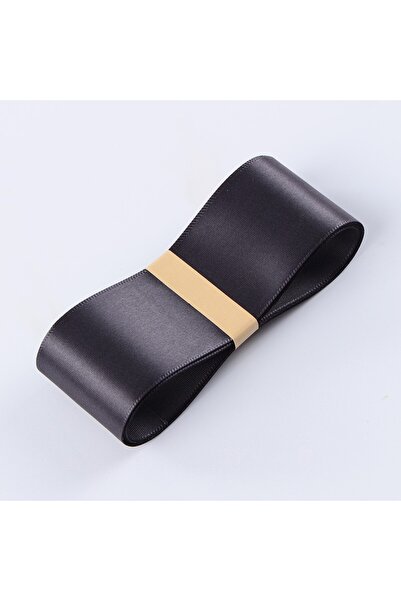 OEM Panglică Satin Poliester Charcoal Negru 3,8 cm