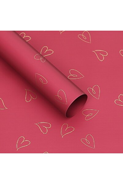 OEM Flower Cellophane Plastic Red 58x58 cm