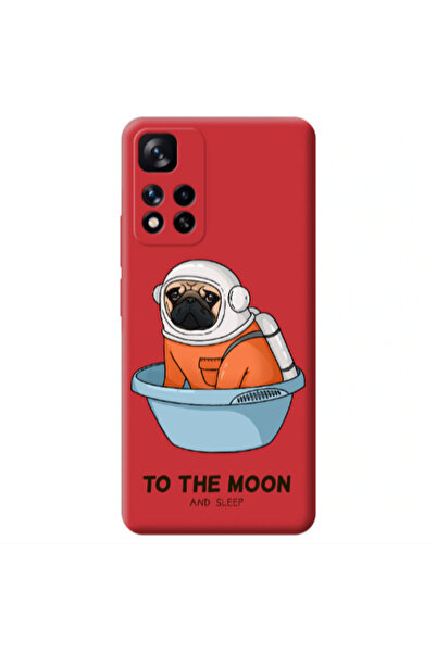 Other Xiaomi Redmi Note 11 Pro 5G To the moon Red Colored Silicone TPU Θήκη