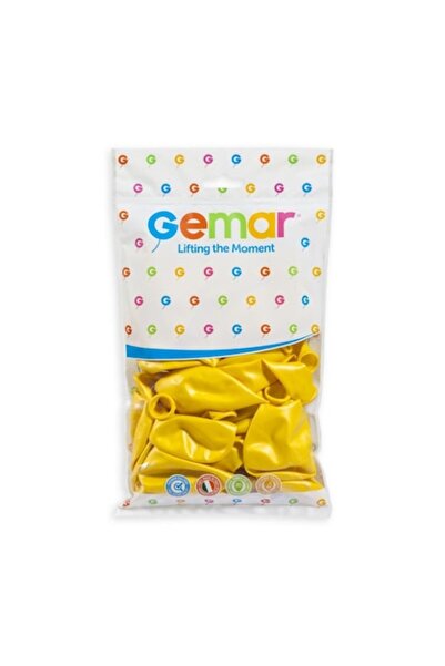 Gemar Set 100 baloane din latex, GM 120, Galben