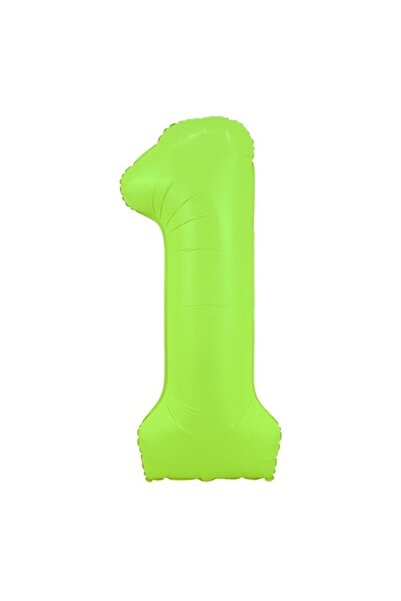 OEM Balon din folie număr, 102cm, Verde Neon