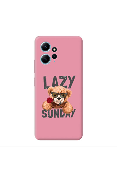 Other Xiaomi Redmi Note 12 4G Lazy sunday Pink Colored Silicone TPU Θήκη