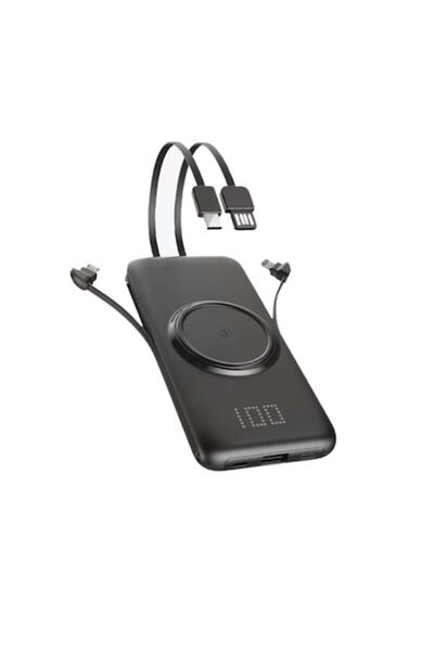 TU&YA ®   Εξωτερική Μπαταρία με Μαγνήτη, 20.000 mAh, 4 σε 1, 15W Ασύρματη Γρή...
