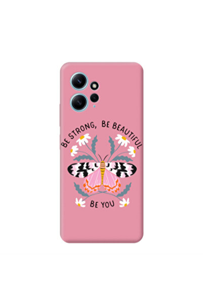 Other Xiaomi Redmi Note 12 4G Be Strong Pink Colored Silicone TPU Θήκη