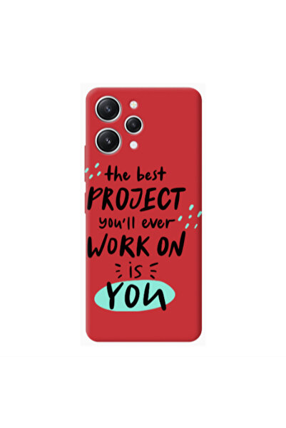 Other Xiaomi Redmi 12 The Best Project Red Colored Silicone TPU Θήκη