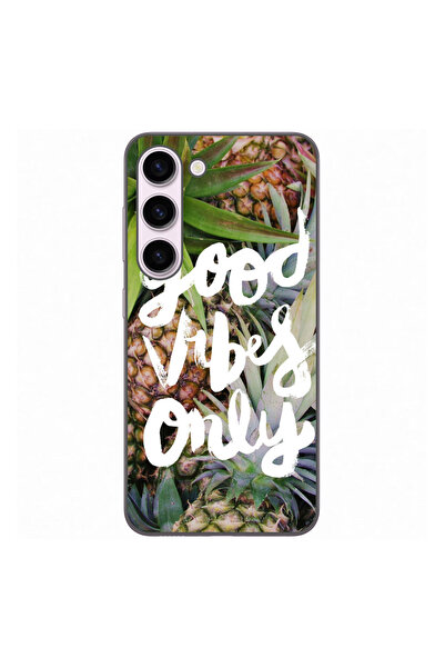 OEM Husa compatibila cu Samsung Galaxy S23 Silicon Gel Tpu Model Good Vibes Only