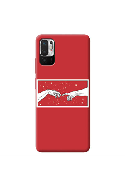 Other Xiaomi Redmi Note 10 Pro 5G Touch Red Colored Silicone TPU Θήκη