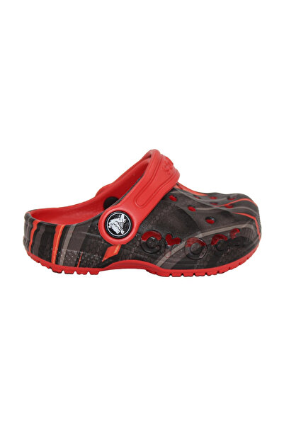 Crocs بايا شبشب أطفال مطبوع موسمي 209729-8C1 أسود من جاست ستيب