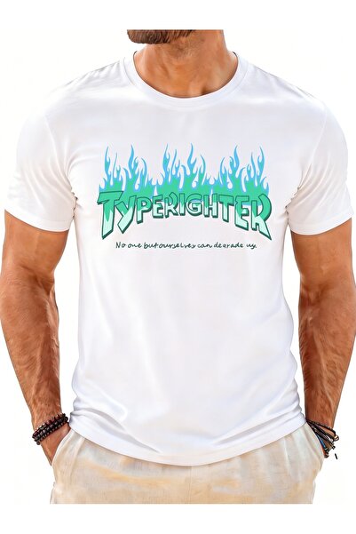 BASEPULSE Casual Style Men's T-Shirt Typefighter Flame Design Summer Wear Gif...