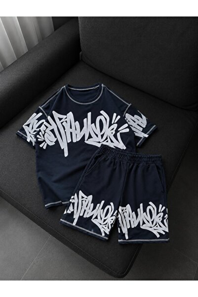 Gofeel Graffiti Tech Unisex Oversize Alt Üst Takım
