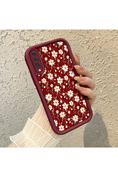 SLIMFELT Samsung Galaxy A50/A50S/A30S Uyumlu Yüksek Kaliteli Çiçek Desenli, D...