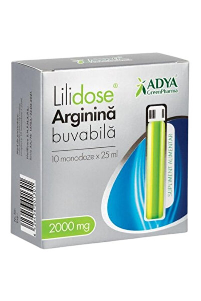 ADYA GREEN PHARMA Supliment Alimentar Lilidose Arginina 2000 mg Buvabila - Ad...