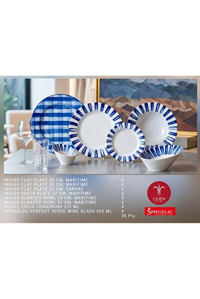 LILIEN AUSTRIA LILIEN YEMEK TAKIMI - MARITIME (26 PARÇA)