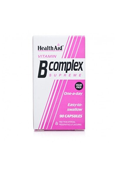 Health Aid B Complex, Συμπλήρωμα Διατροφής με Σύμπλεγμα Βιταμινών Β, 90caps