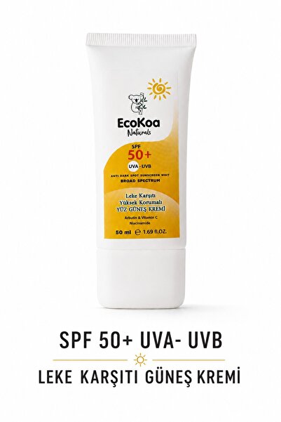 EcoKoa واقي شمسي طبيعي بعامل حماية من الشمس 50+ UVA-UVB وفيتامين C من الجيل ا...