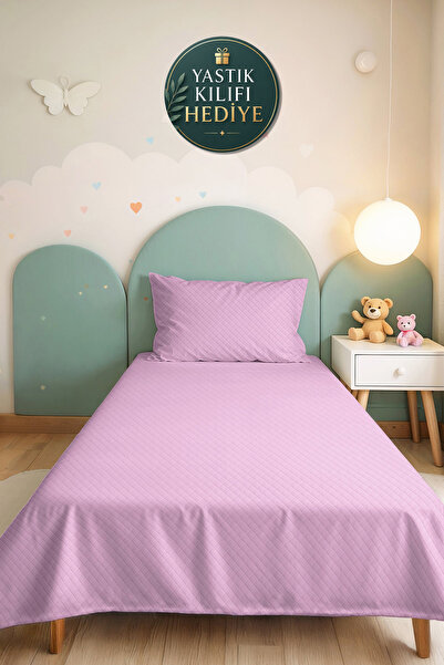Evimde Bambaşka Pastel Lilac Young Room Single Pique Set - Modern Quilted 160...