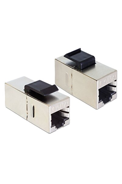 DELOCK Keystone module RJ45 86204, Cat 5e STP, ασημί
