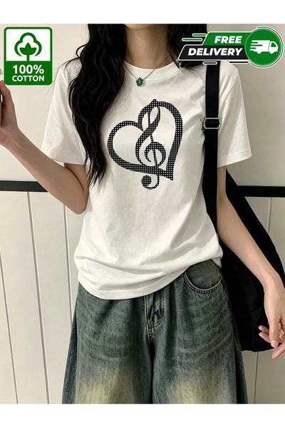 YHDZ 100% Cotton,women's Casual Cotton T-Shirt,Breathable Fabric, Machine Was...