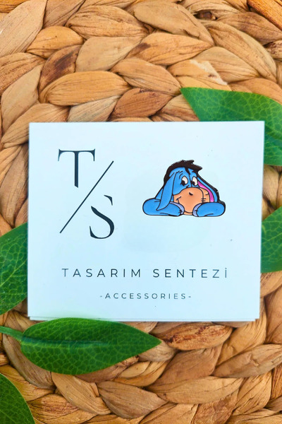 Tasarım Sentezi Rozet Metal Broş Eeyore Iyor Eşek Winnie The Pooh Karakter Fi...