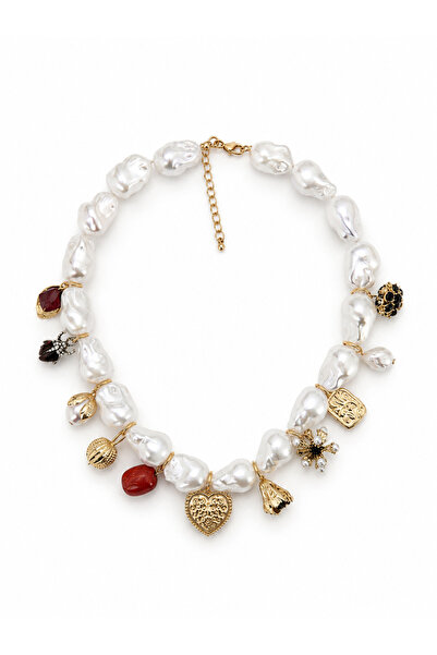 Venus Design Pearl Charm Necklace