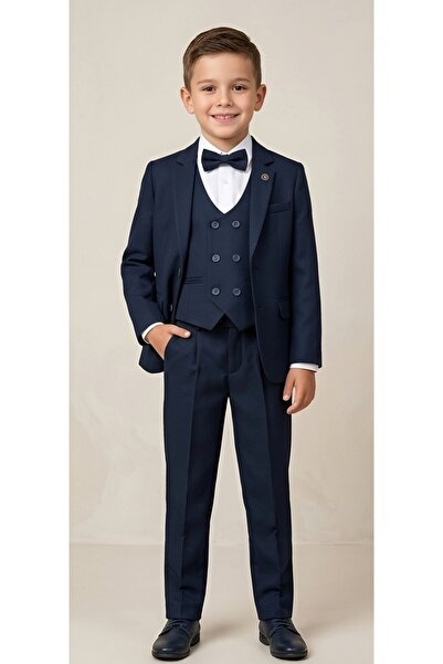 MODA Erkek Çocuk Yelekli Kumaş Takım Elbise