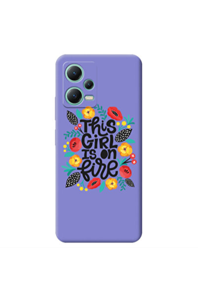 Other Xiaomi Redmi Note 12 Pro 5G This Girl Purple Colored Silicone TPU Θήκη