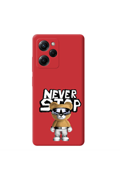 Other Xiaomi Poco X5 Pro Never stop Red Colored Silicone TPU Θήκη