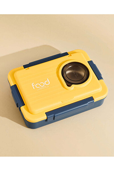REDTAG Assorted Stainless Steel Lunch Box With 3 Compartments