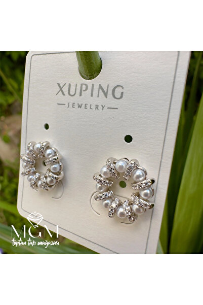 Inure Jewelry Xuping Stone and Pearl Detailed Earrings - Kp00221